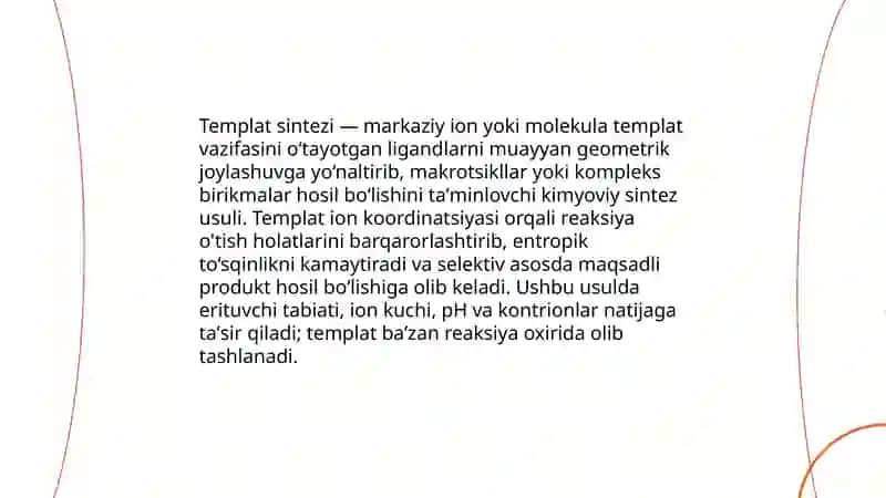 Templat sintezi 3
