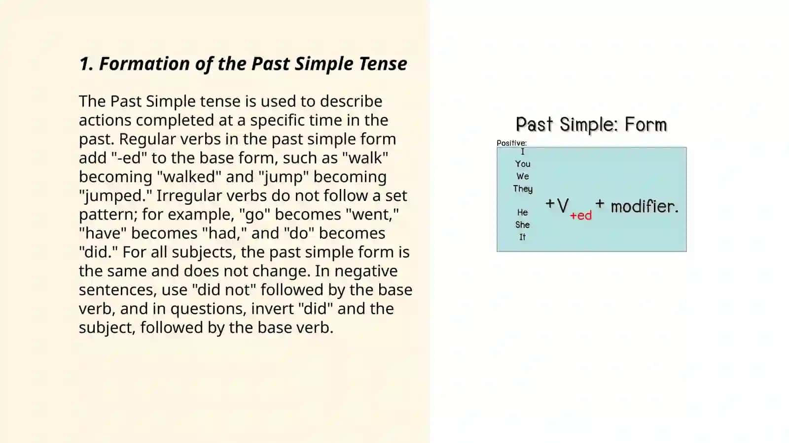 Past Simple 3