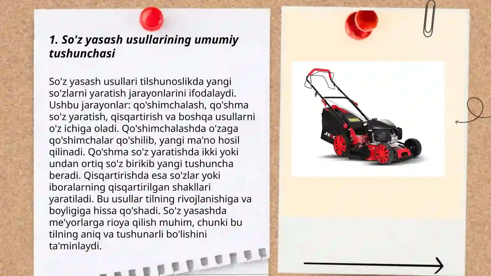 O'lmas an'analar. O'zbek tilida so'z yasash usullari 3