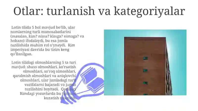 Lotin tili morfologiyasi 3