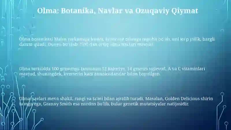 Olmalar haqida 3
