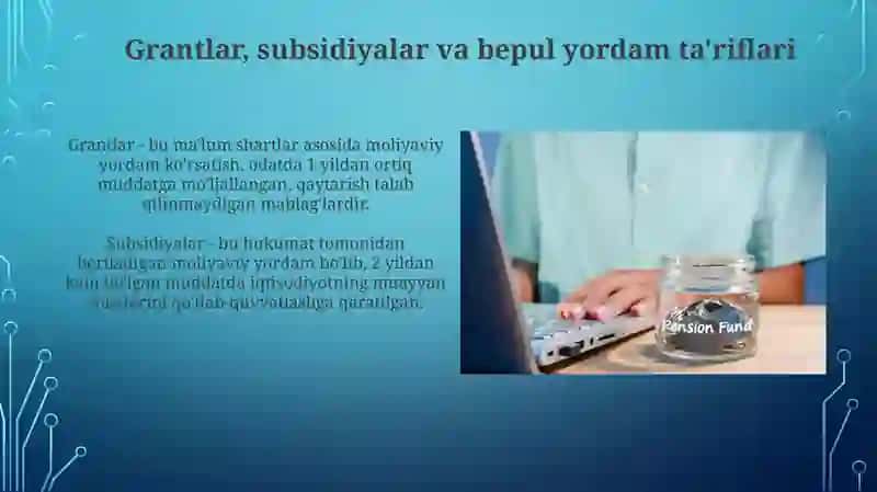 Grantlar, Subsidiyalar, Beminnat yordamlar va Ularini Hisobga Olish 3