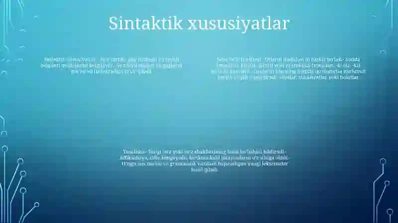 Sifat So’Z Turkumi Va Ularning Morfologik, Sintaktik Xususiyatlari, Yasalishi 3