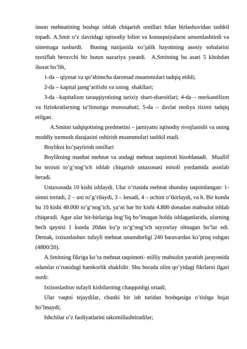 Klassik Iqtisodiy Maktab 3