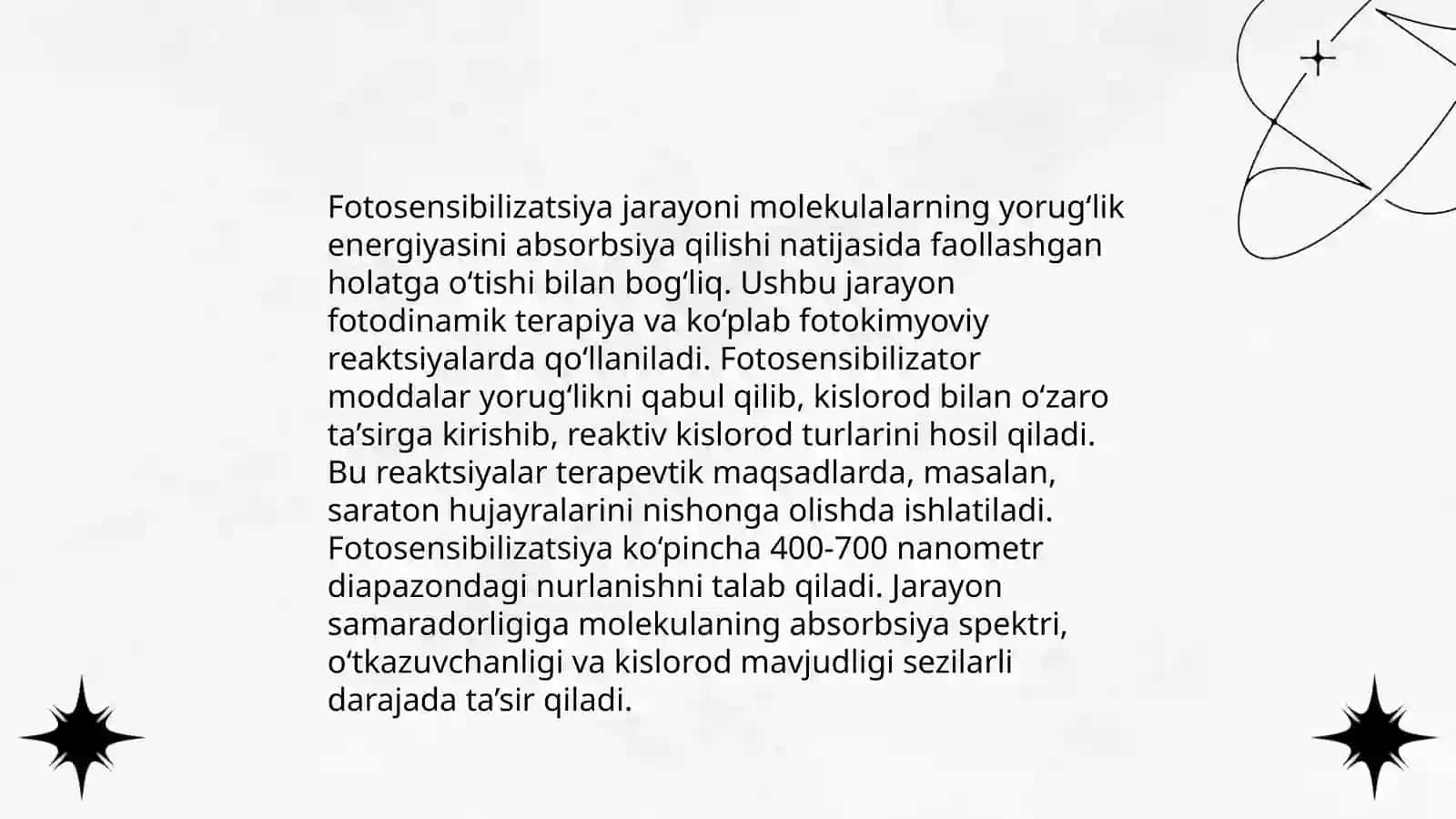 Fotosensibilizatsiya jarayonlari 3