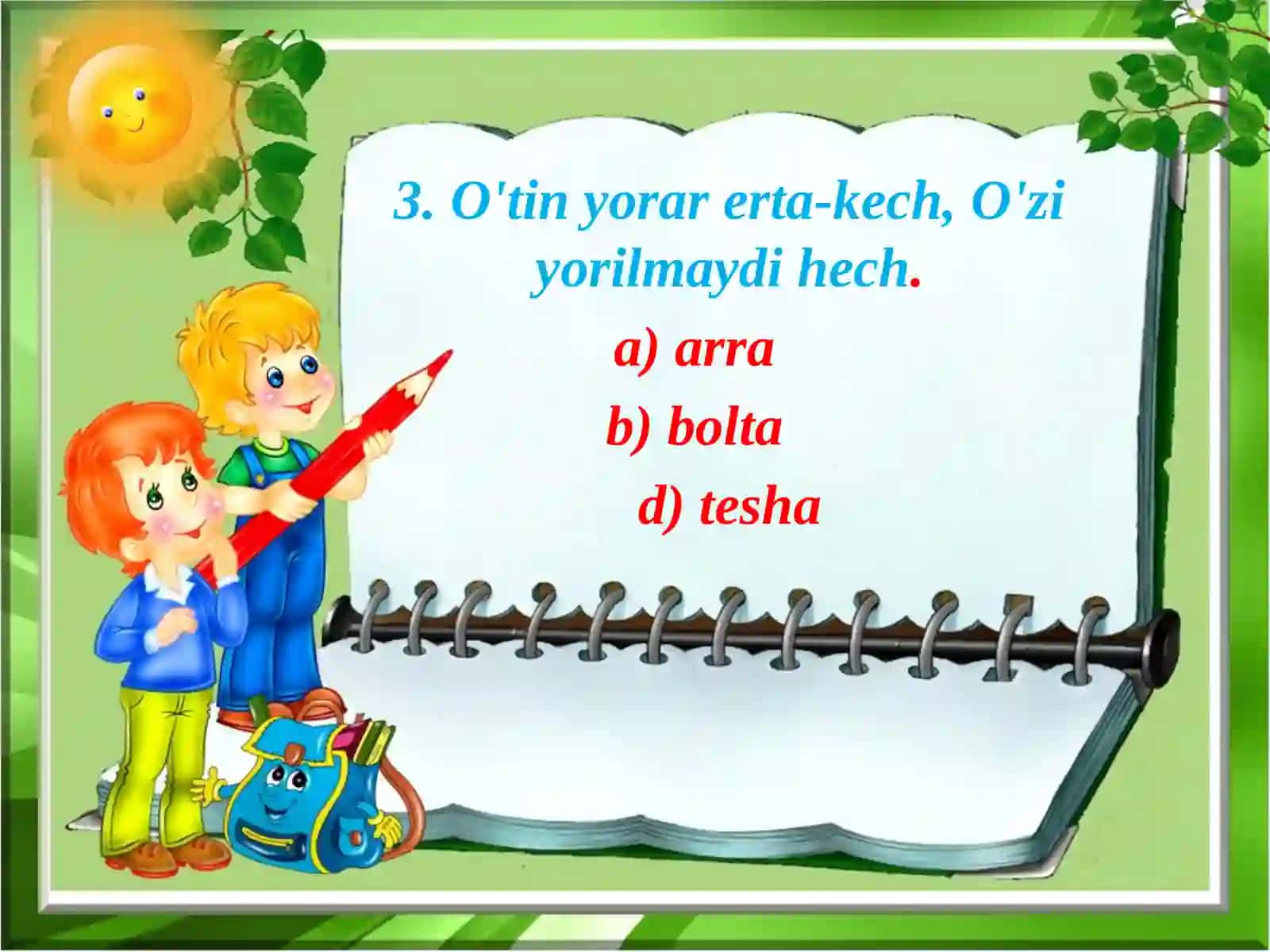 Vatanga munosib farzand bo'lish uchun nima qilish kerak? 3