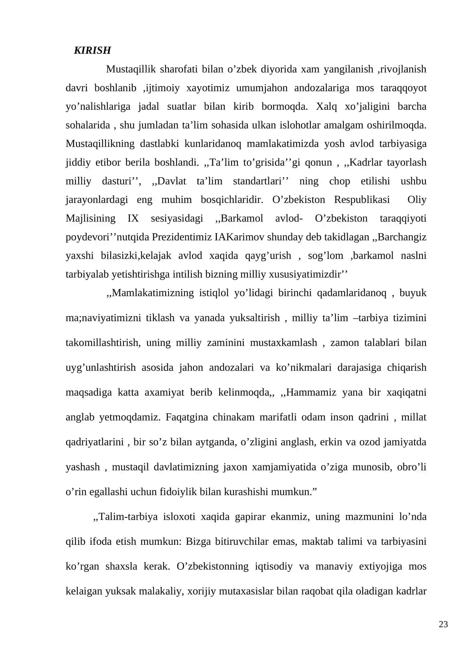 Maktab o’quvchilariga yozish texnikasi va yozma nutqni o’rgatish usullari 3