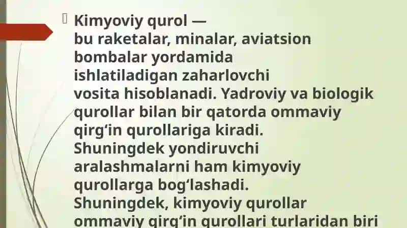 Kimyoviy qurollar 3