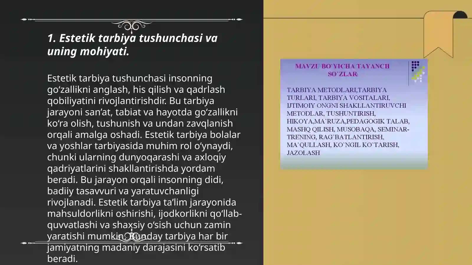 Maxsus ta‘lim muasasalarida estetik tarbiya va uni tashkil etish yo‘llari 3