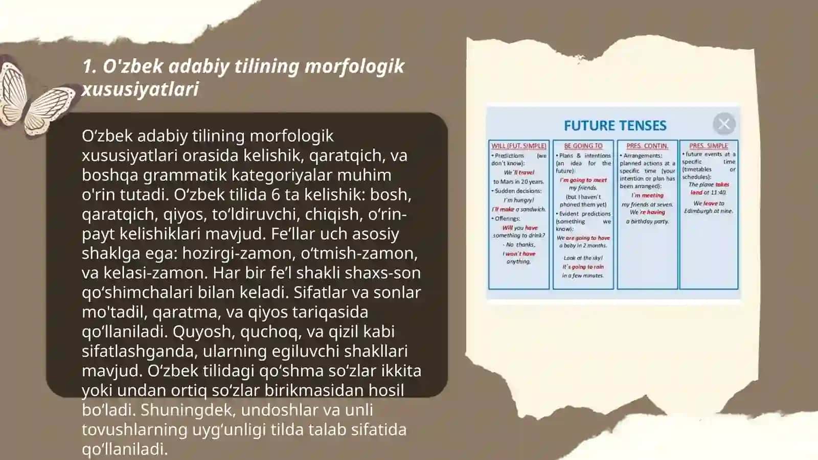 O'zbek adabiy tilning tuzilish vazifalari 3