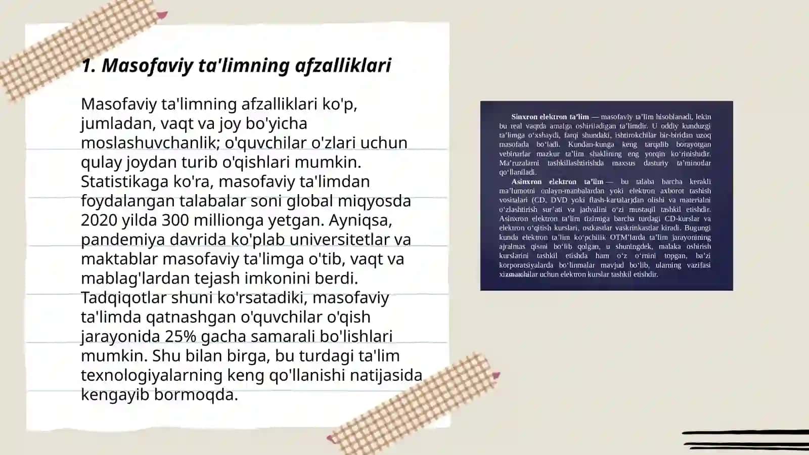 Masofaviy ta'lim platformalari va ulardan foydalanish 3