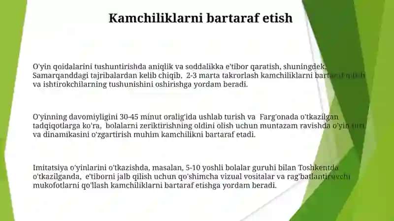 Taqqoslash O'yinlarini O'tkazish 3