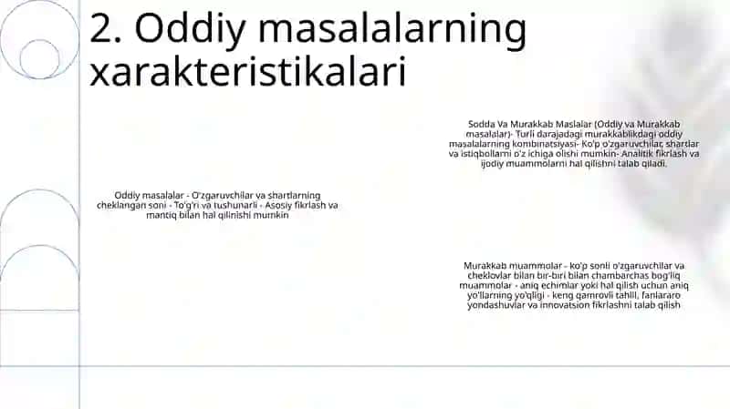 Oddiy va murakkab maslalar 3