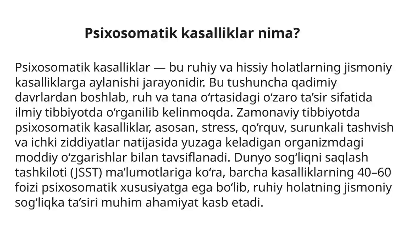 Psixologik omillar ta'sirida yuzaga keladigan somatik kasalliklar 3