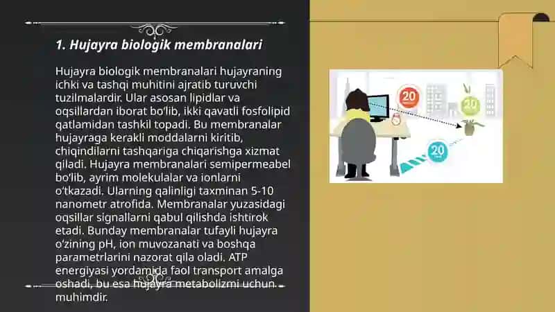 Hujayralar biofizikasi va biomenbrologiyasi asoslari 3