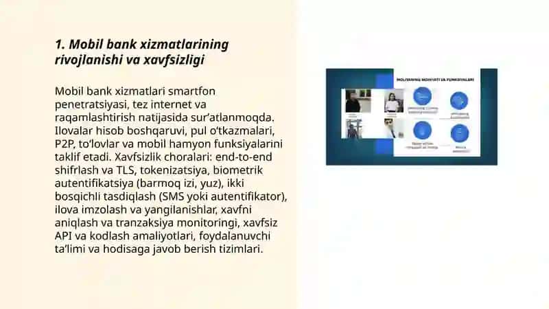 Mobil bank xizmatlarining rivojlanishi va xavfsizligi 3