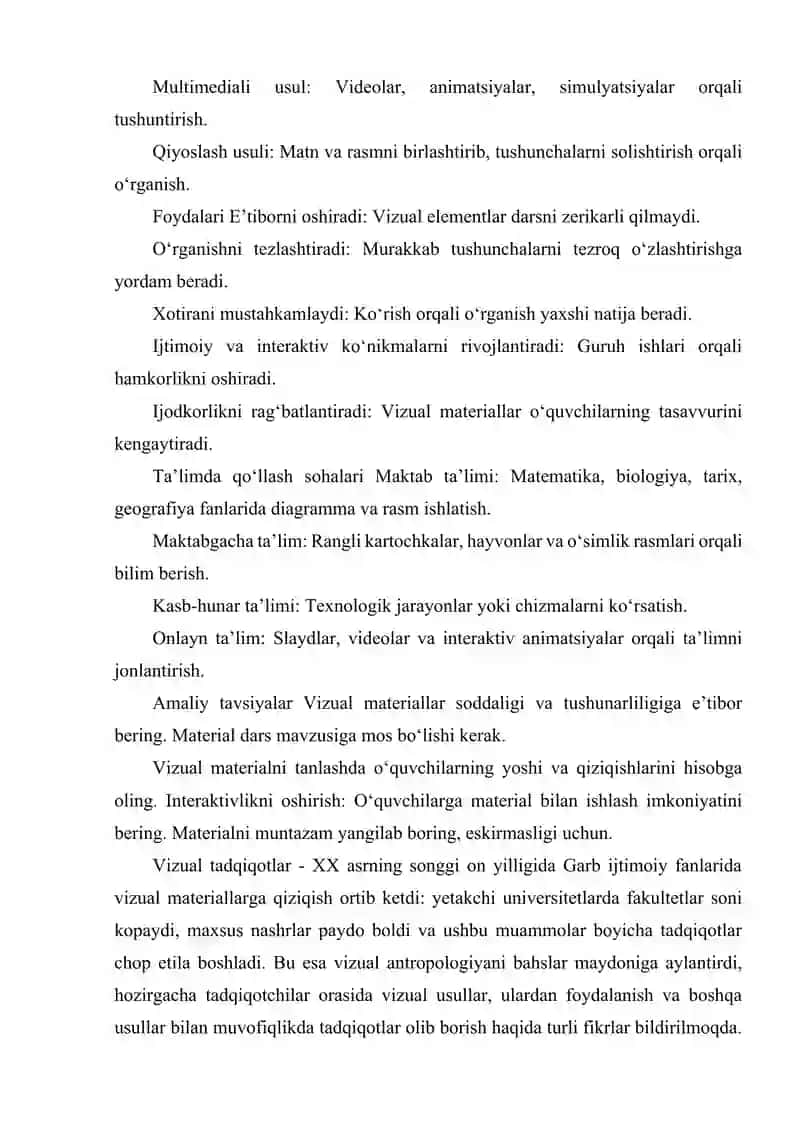 VIZUAL MATERIALLARDAN FOYDALANISH 3