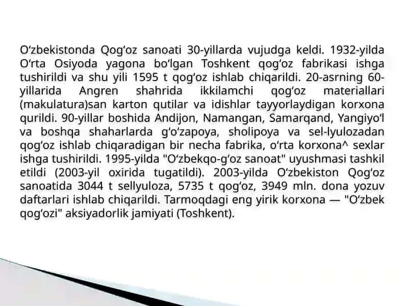 QOG’OZ ISHLAB CHIQARISH SANOATI 3