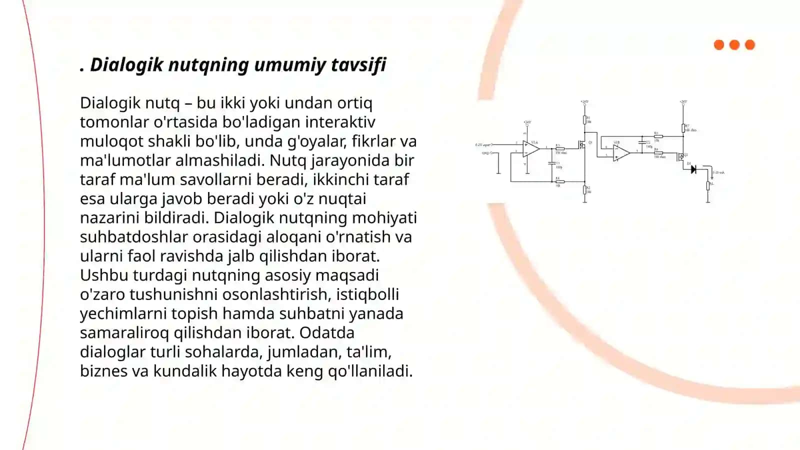Dialogik nutqning ma'no munosabatiga ko'ra turlari 3