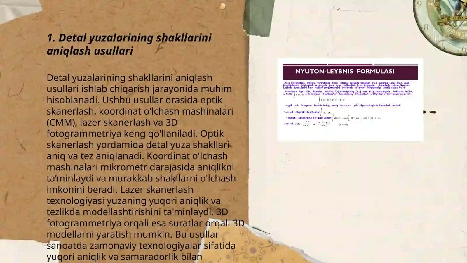 Detal yuzalarining shakl va joylashish aniqligini me'yorlash tizimi 3