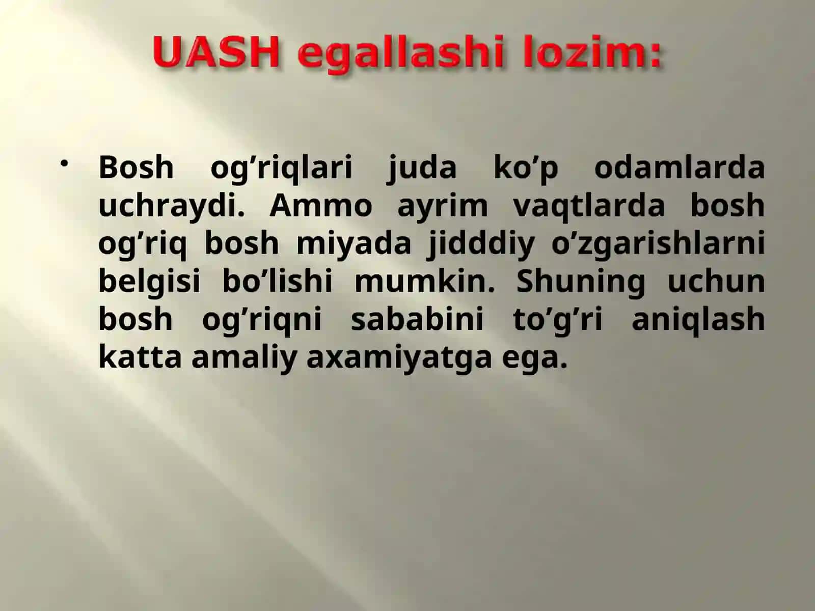 Bоsh оg’rig’i sindrоmi. Tаsnifi. Ikkilаmchi bоsh оg’riqlаri 3