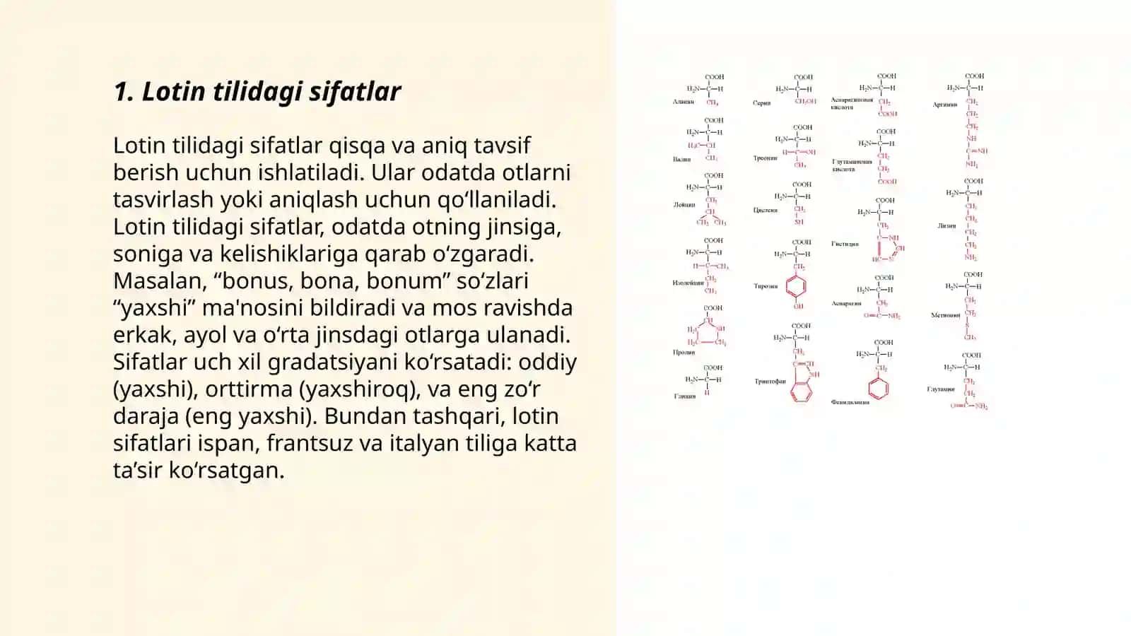 Sifatlar darajalari va qiyosiy daraja 3