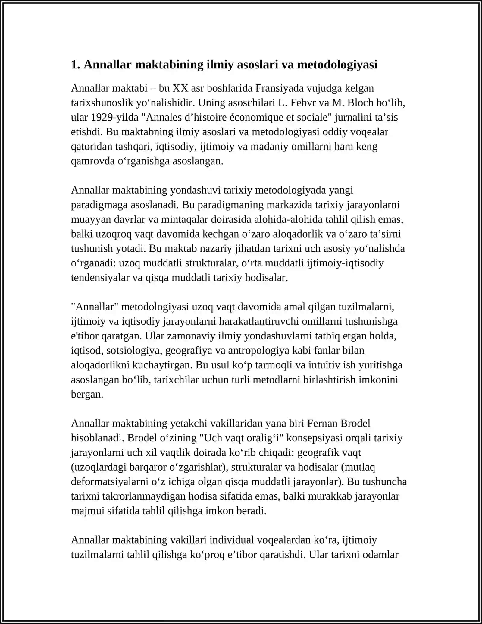 ANNALLAR MAKTABI FAOLIYATI ILMIY TAXLILI 3
