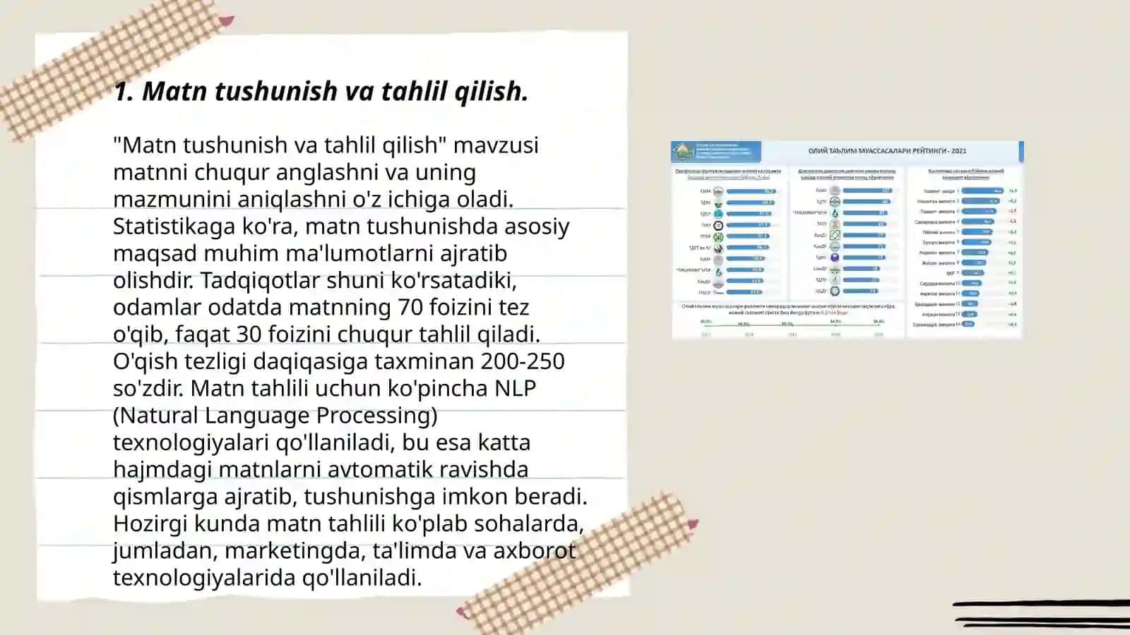 Pisa xalqaro baholash dasturida yangi matnlar ustida ishlash 3