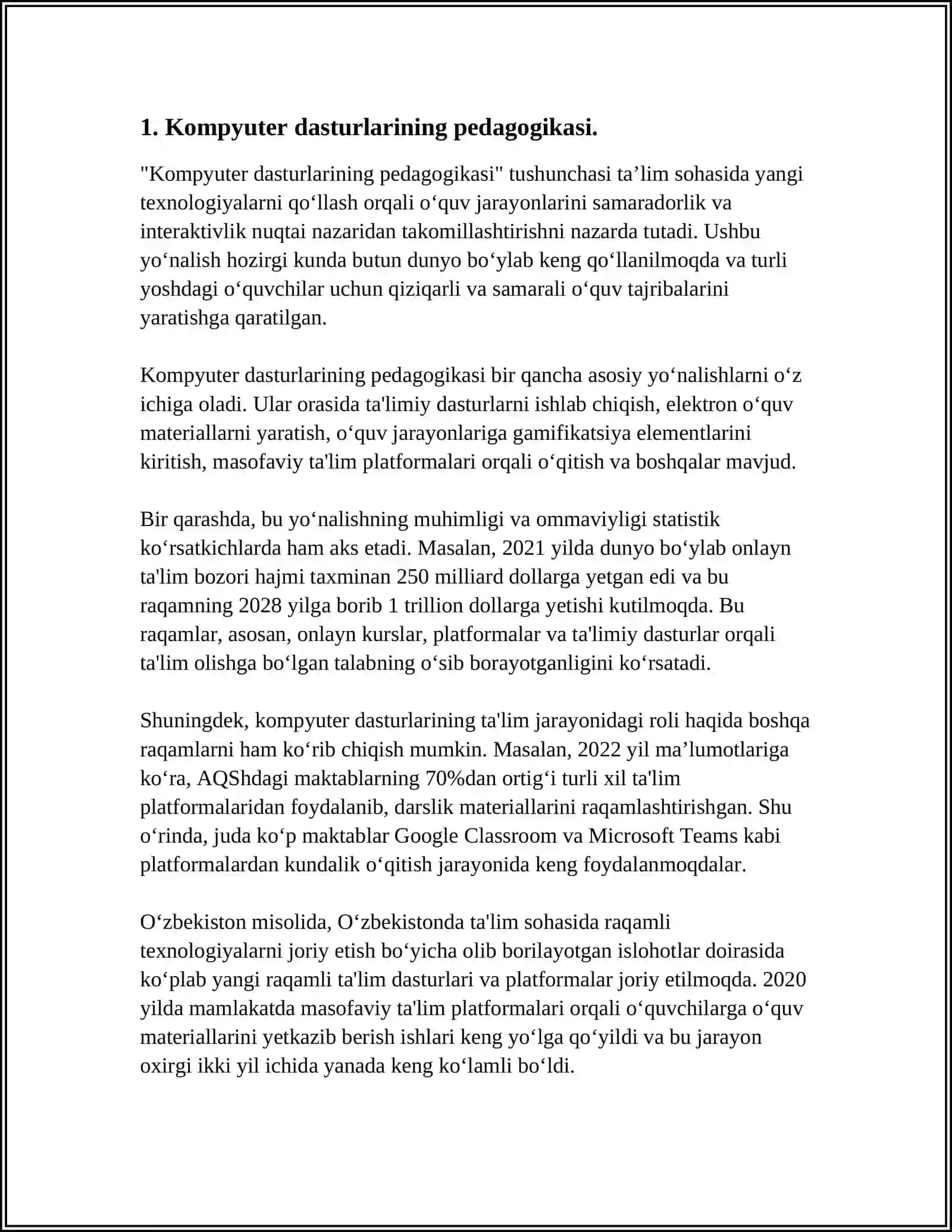 PEDAGOGIK KAMPYUTER DASTURLARI 3