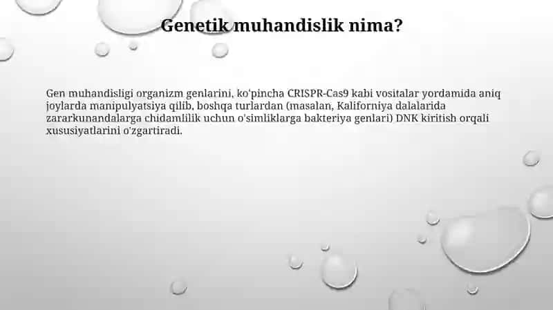 Gen muhandisligi 3