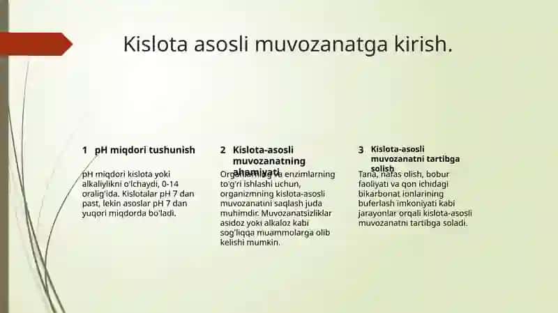 Kislota asosli muvozanat. Bufer sistemalar 3