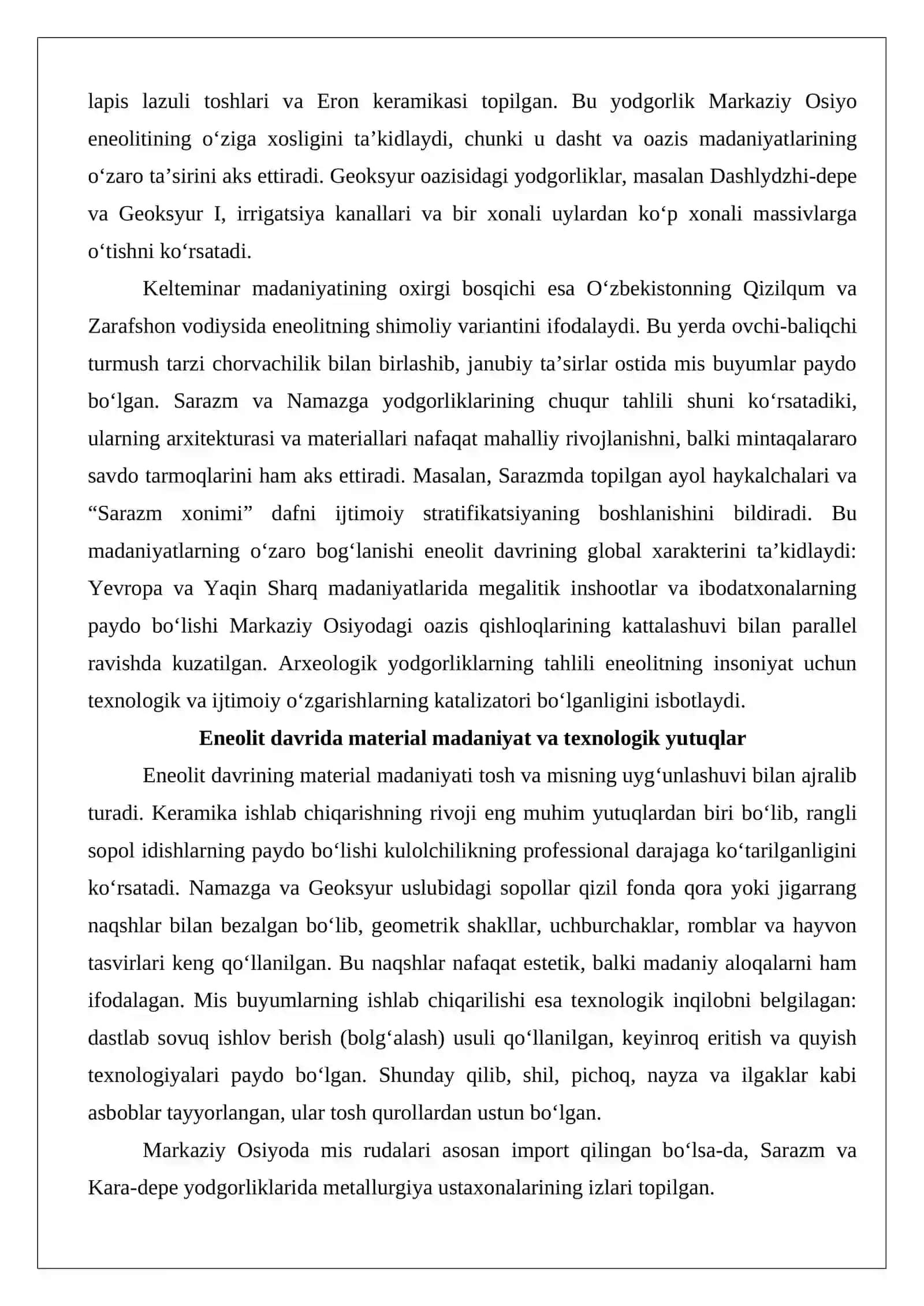 Eneolit davri arxeologiyasi 3