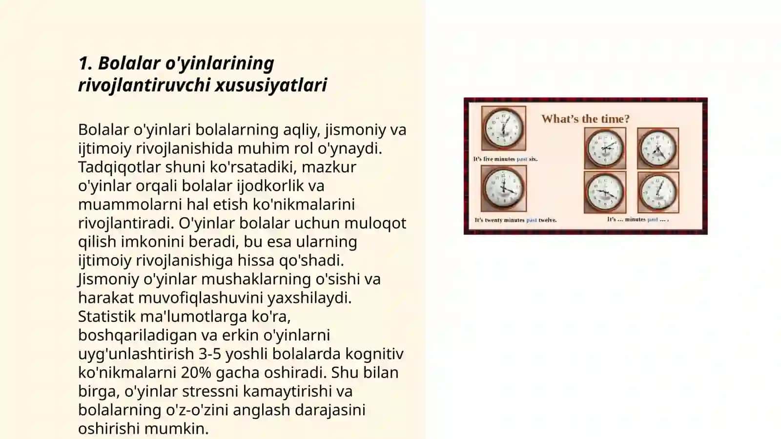 Bolalar o'yinlarining rivojlantiruvchi xususiyatlari 3