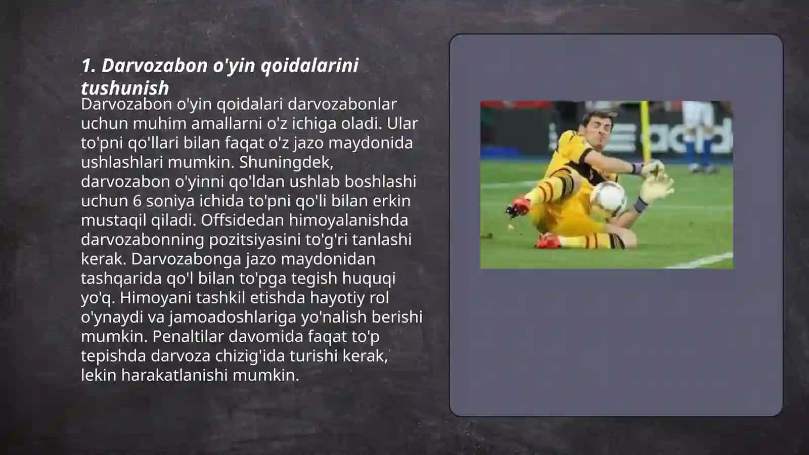 Darvozabon o'yin qoidalarini o'rgatish metodikasi 3