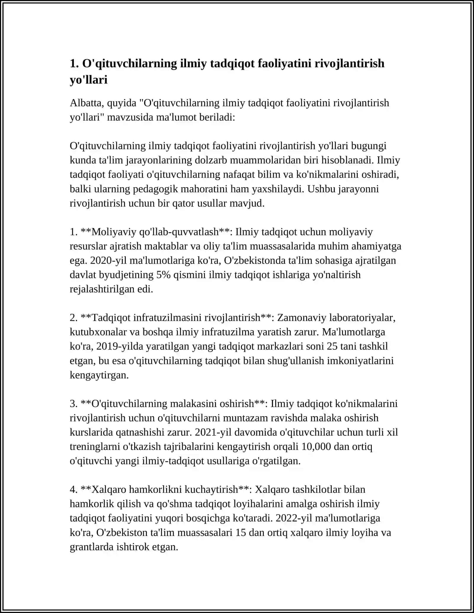 BO'LAJAK O'QITUVCHILARNI ILMIY TADQIQOT ISHLARIGA YO'ALTIRISH 3