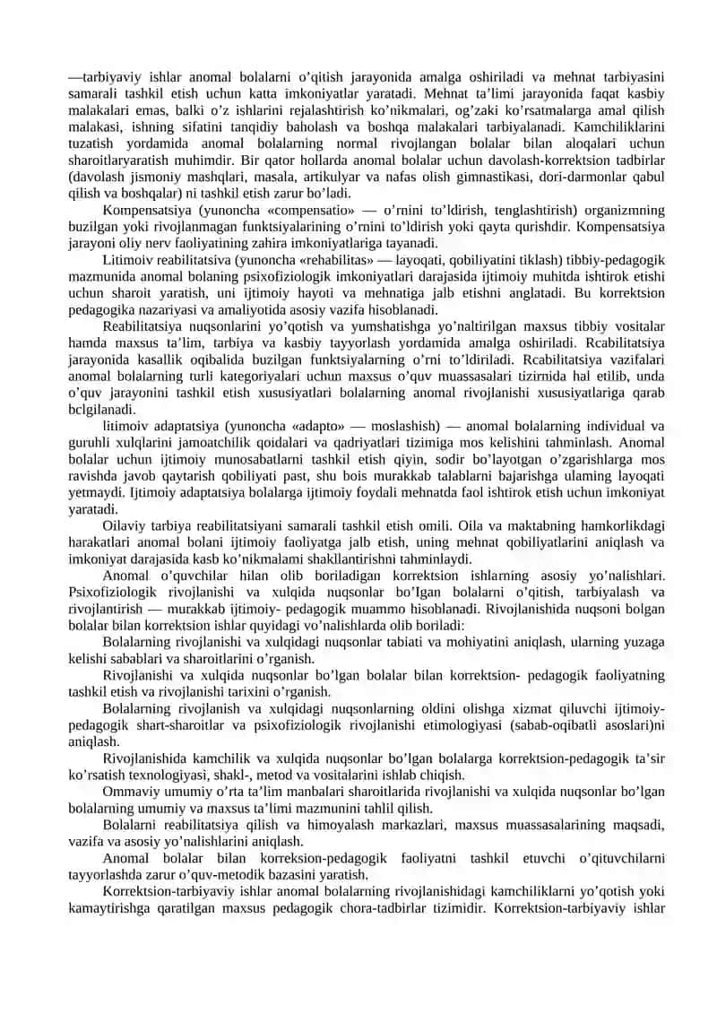 KORREKTSION PEDAGOGIKA VA INKLYUZIV TA’LIM ASOSLARI 3