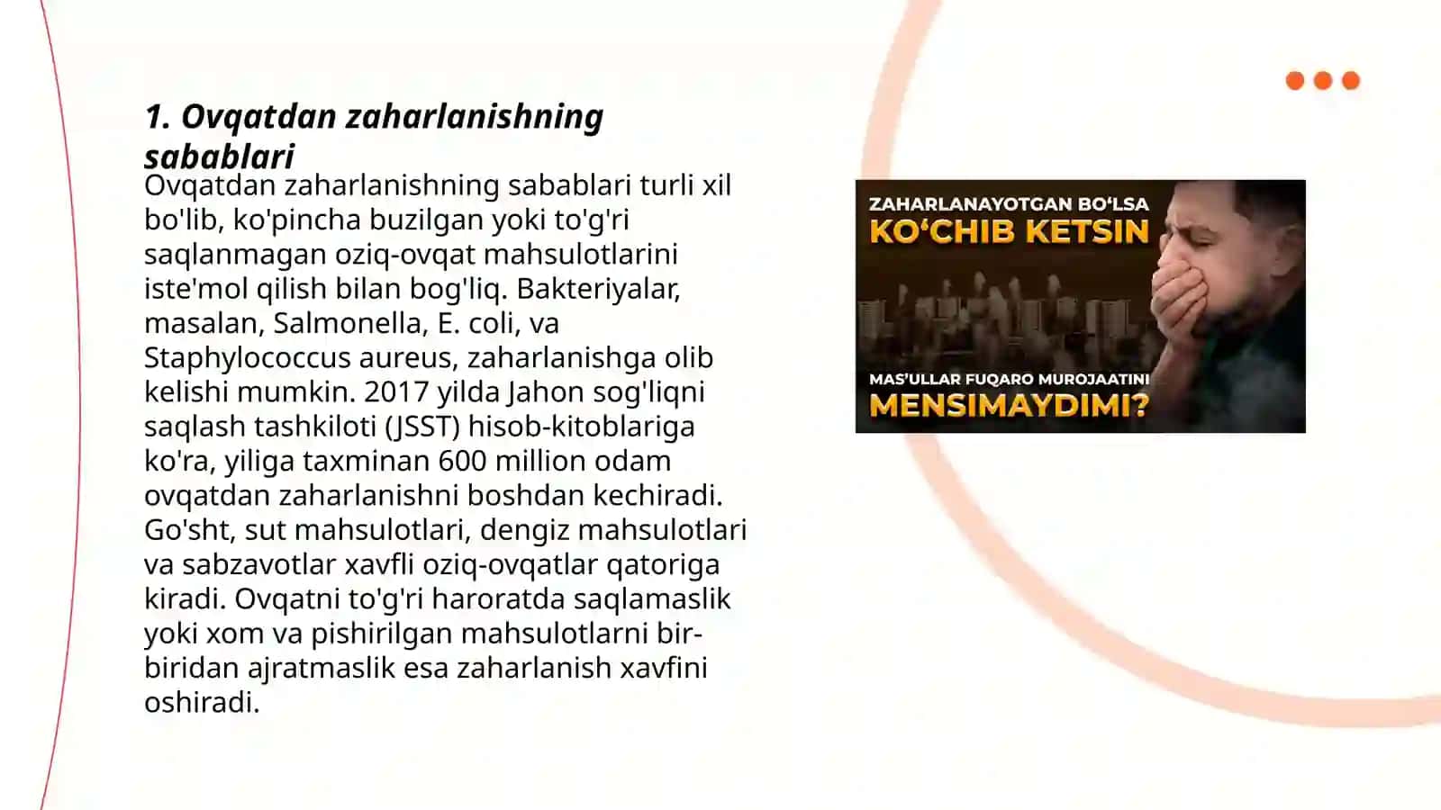 Ovqatdan zaharlanish va uning profilaktikasi 3