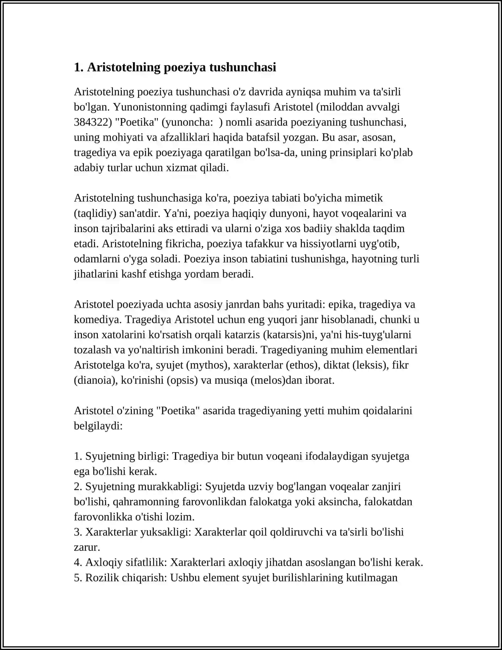 ARISTOTELNING POETIKA ASARI 3