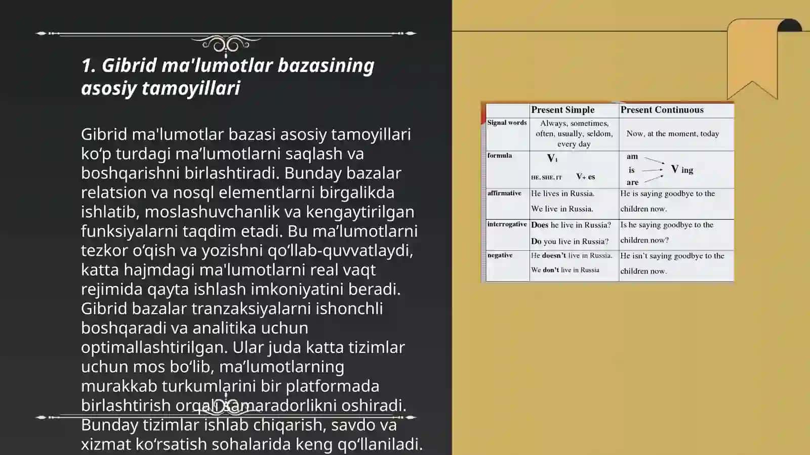 Gibrid ma'lumotlar bazasini yaratuvchi MBBT 3
