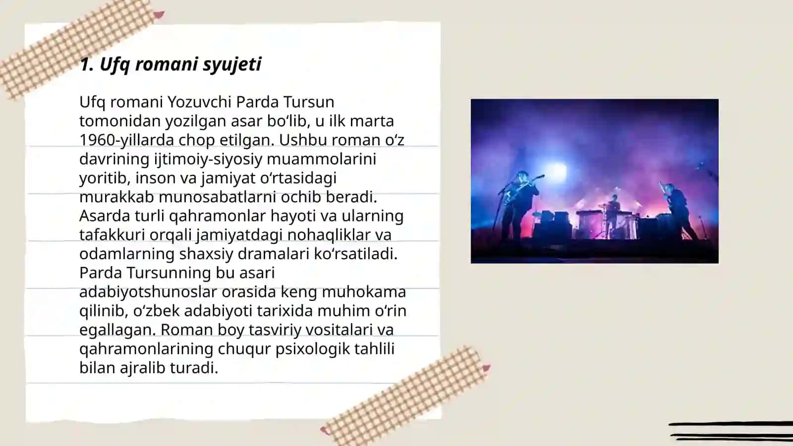 Ufq romani va qahramonlari haqida 3