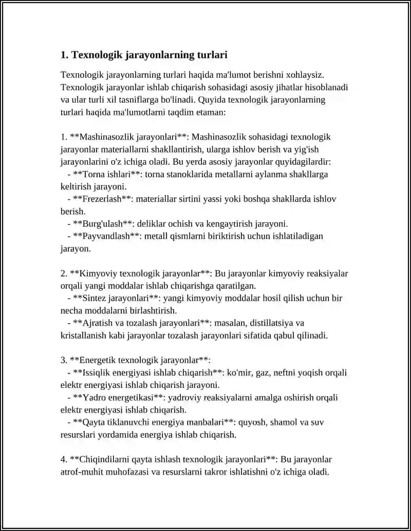 TEXNOLOGIK JARAYON STRUKTURALARINI ÓRGANISH 3