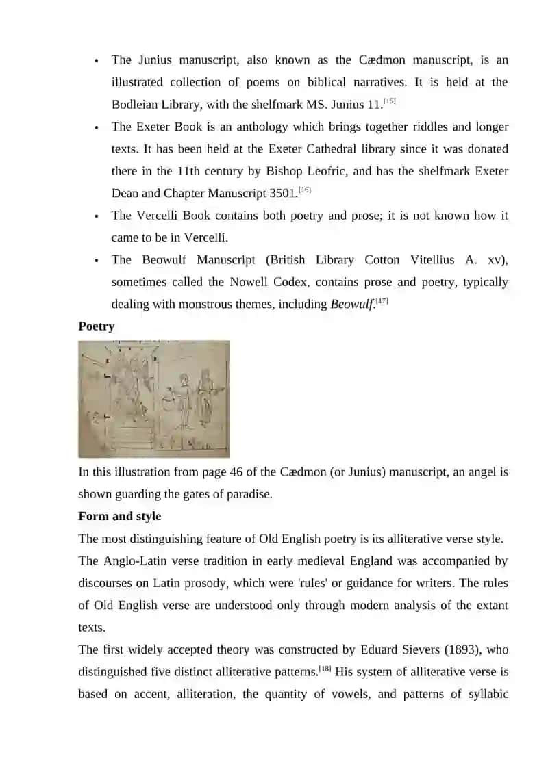 Old English Manuscripts and Written Recordings 3