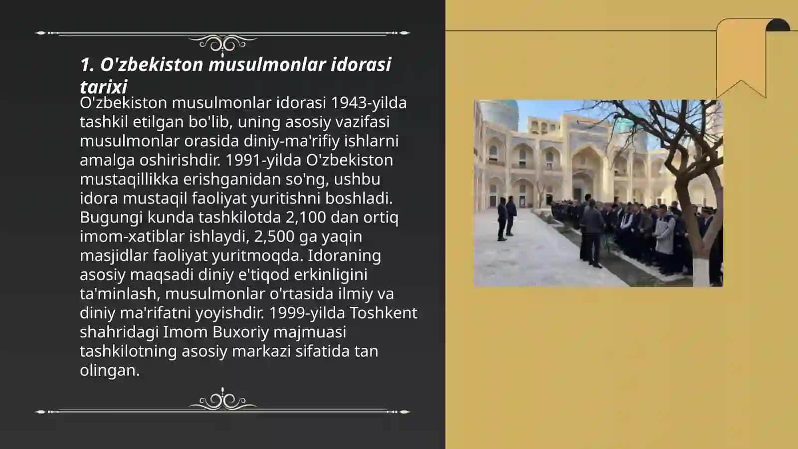 O'zbekiston musulmonlar idorasi 3