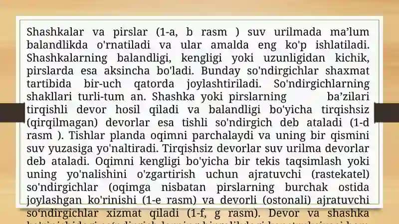 Yopiq rostlovchi inshootlarning bo ‘ylama va ko ‘ndalang qirqimlari 3