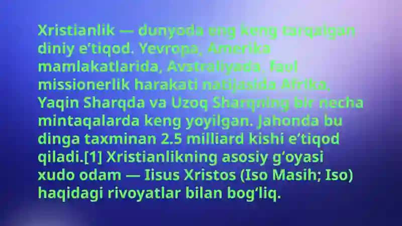 Xristianlik dini tarixi va asosiy g‘oyalari 3