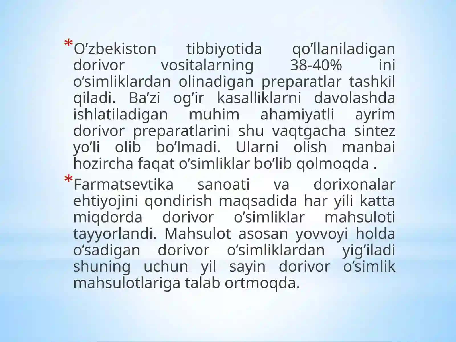 Dorivor o’simlik xom ashyosinime’yoriyxujjatasosida qabul qilish vataxliluchun xom ashyo namunasini olish qoidalari 3