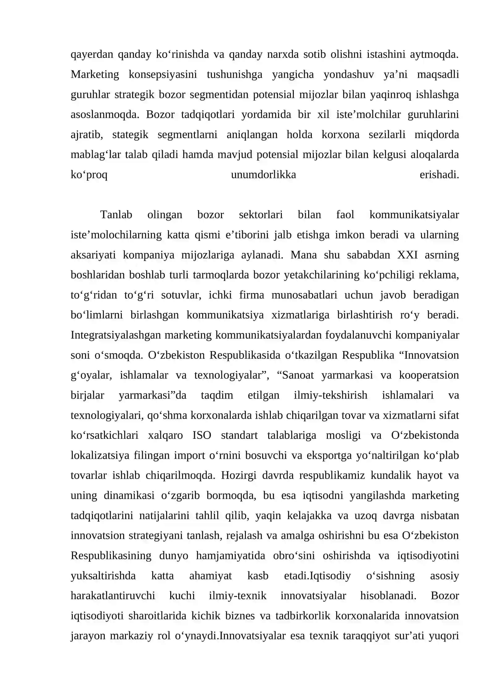Innovatsion marketing faoliyatini takomillashtirish 3