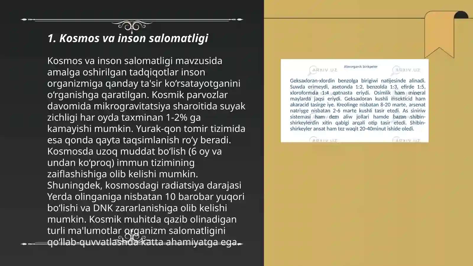 Kosmos va inson salomatligi 3