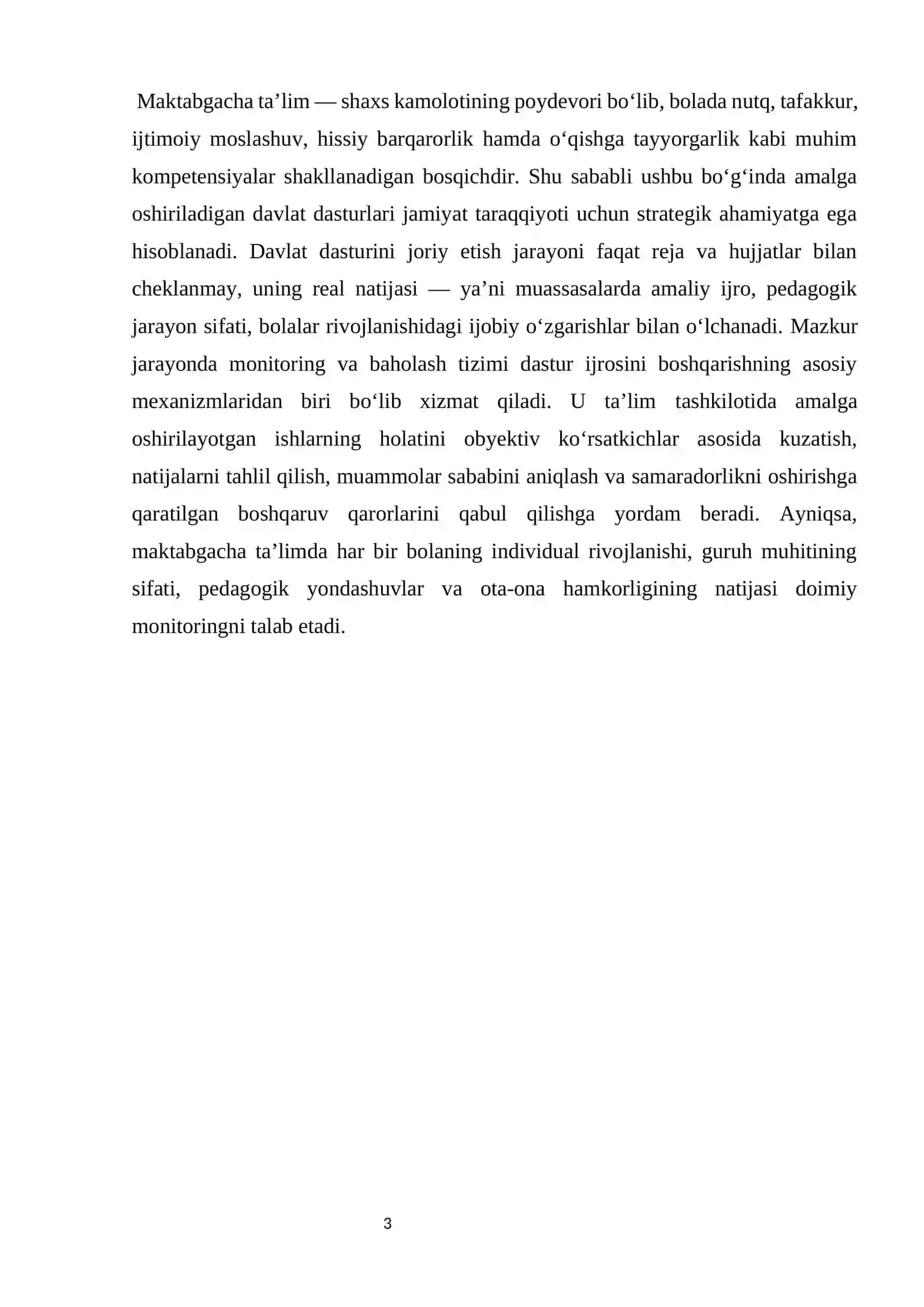 Davlat dasturini joriy etishda monitoring va baholash tizimining ahamiyati 3
