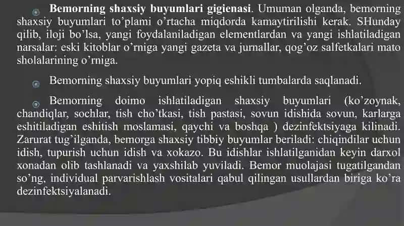 BEMORNING KO'RPA TO'SHAGI VA KIYIM GIGIYENASI YOTOQ YARA 3